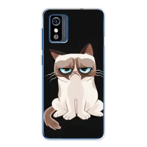 Чохол з принтом для ZTE Blade L9 (AlphaPrint) Модні коти (Сумний кіт)