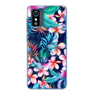Чехол с принтом «Красочные цветы» для ZTE Blade L9