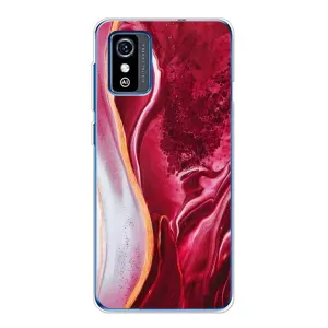 Чехол с принтом «Мрамор красный» для ZTE Blade L9