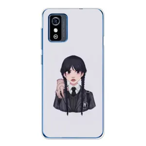 Чехлы Венсдей на ZTE Blade L9 Уэнсдей (AlphaPrint) (Уэнздей и Вещь)