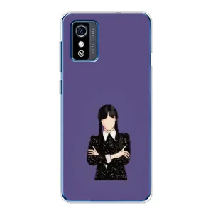 Чехлы Венсдей на ZTE Blade L9 Уэнсдей (AlphaPrint) (Уэнздей в черном)