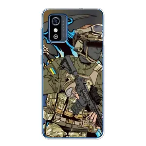 Чехлы с картинкой ЗСУ для ZTE Blade L9 (AlphaPrint) (Воин ВСУ)