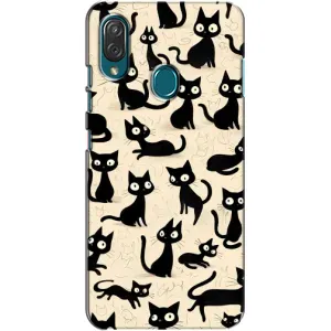 Чохол з малюнком кіт на ZTE Blade V10 Vita (Чорні коти)