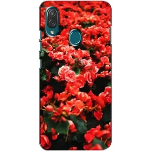 Чохли з квітами для ZTE Blade V10 Vita (VPrint) (Квіти червоні)