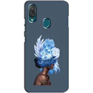 Чехлы (ART) Цветы на ZTE Blade V10 Vita (VPrint) (Квіти на голові)