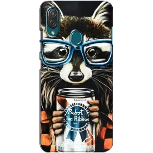 Чохол з принтом для ZTE Блейд V10 Віта - (Прикольні) (AlphaPrint) (Єнот з банкою)