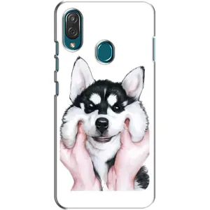 Чохол з Хаскі ZTE Blade V10 Vita - (AlphaPrint) (Хаскі улибака)