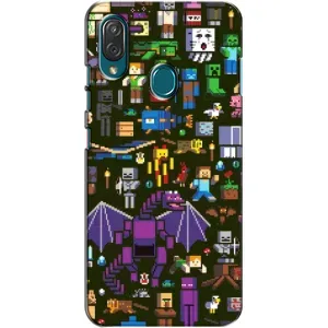 Чохол Майнкрафт на ZTE Blade V10 Vita (AlphaPrint) Minecraft (Колаж Майнкрафт)
