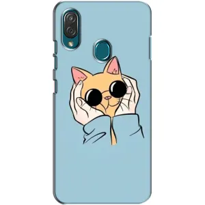 Чохол на ZTE Блейд V10 Віта з Котиками (VPrint) (Котик в окулярах)