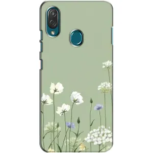 Чохол з квітковим принтом на ZTE Блейд V10 Віта (Квіти на зеленому)