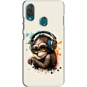 Чохол з Мавпами ZTE Blade V10 Vita - (AlphaPrint) (Макака в навушниках)