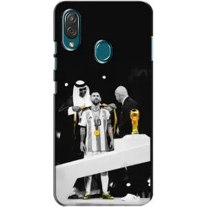 Чехлы для ZTE Blade V10 Vita (Leo чемпион) (AlphaPrint) (Месси в накидке)
