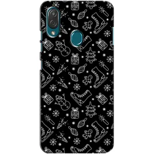 Новорічні, Святкові Чохли для ZTE Blade V10 Vita - 2024 год (Новорічний фон)
