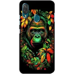 Чохол з Мавпами ZTE Blade V10 Vita - (AlphaPrint) (Мавпа в квітах)