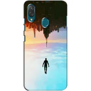 Чехол с человеком пауком для ZTE Blade V10 Vita - (AlphaPrint) (Паук человек)
