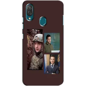 Чехол для ZTE Blade V10 Vita (AlphaPrint - с принтом Зеленского) (Президент)