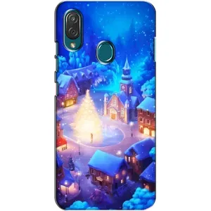 Рождественские Чехлы для ZTE Blade V10 Vita (VPrint) (Рождественский город)