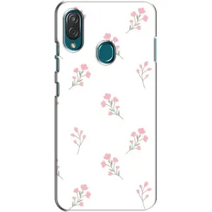 Чохол з квітковим принтом на ZTE Блейд V10 Віта (Рожеві квіти)