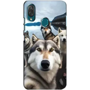 Чохол з Хаскі ZTE Blade V10 Vita - (AlphaPrint) (Селфі Хаскі)