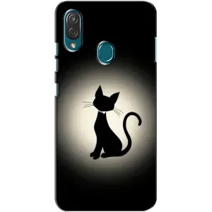 Чохол з принтом для ZTE Blade V10 Vita (AlphaPrint) Модні коти (Силует котика)