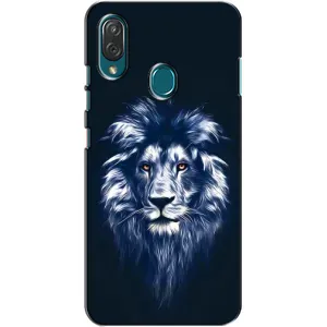 Чохол з картинкою ЛЕВ для ZTE Blade V10 Vita (VPrint) (Синій Лев)