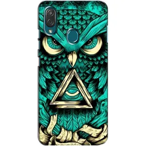 Чохол з пташками на ZTE Blade V10 Vita (VPrint) (Сова з оком)