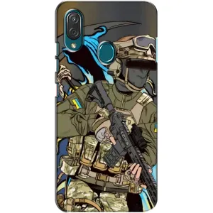 Чехлы с картинкой ЗСУ для ZTE Blade V10 Vita (AlphaPrint) (Воїн ЗСУ)