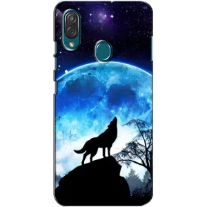 Захисні чохли для ZTE Блейд V10 Віта (AlphaPrint) (ХІТ продаж) ВОВК (Вовк на місяць)
