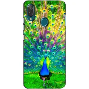 Чохол з пташками на ZTE Blade V10 Vita (VPrint) (Яскравий Павлин)