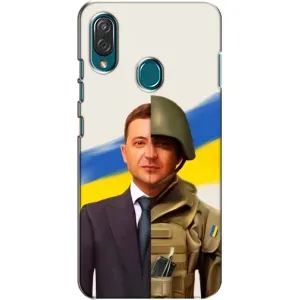 Чехол для ZTE Blade V10 Vita (AlphaPrint - с принтом Зеленского) (Зеленский солдат)