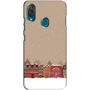Новорічні, Святкові Чохли для ZTE Blade V10 Vita - 2024 год (Зимове місто)