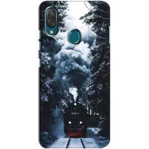 Новорічні, Святкові Чохли для ZTE Blade V10 Vita - 2024 год (Зимовий потяг)
