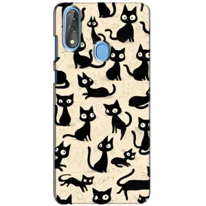 Чохол з малюнком кіт на ZTE Blade V10 (Чорні коти)