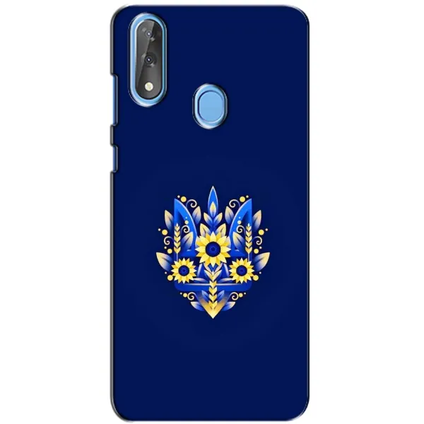 Чехол с принтом «Цветочный Герб» для ZTE Blade V10