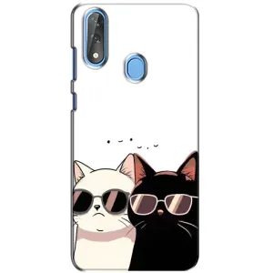 Чохол з малюнком кіт на ZTE Blade V10 (Коти в окулярах)