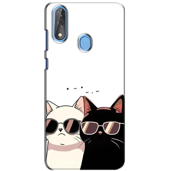 Чохол з принтом «Коти в окулярах» для ZTE Blade V10