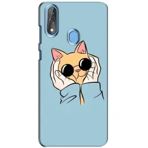 Чохол на ZTE Blade V10 з Котиками (VPrint) (Котик в окулярах)