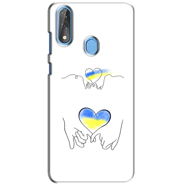 Чехол с принтом «Мир Украине» для ZTE Blade V10
