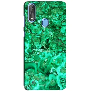 Мраморний чехол на ZTE Blade V10 (VPrint) (Салатовий Мрамор)