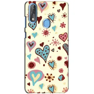 Чехлы для любимой на ZTE Blade V10 (VPrint) (Сердечки)