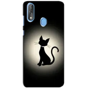 Чохол з принтом для ZTE Blade V10 (AlphaPrint) Модні коти (Силует котика)