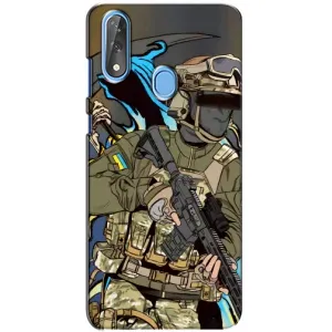 Чехлы с картинкой ЗСУ для ZTE Blade V10 (AlphaPrint) (Воин ВСУ)
