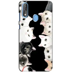 Чохол на ZTE Blade V10 з Котиками (VPrint) (Погляд котиків)