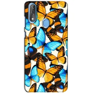 Чохол з принтом для ZTE Blade V10 - (Прикольні) (AlphaPrint) (Яскраві метелики)