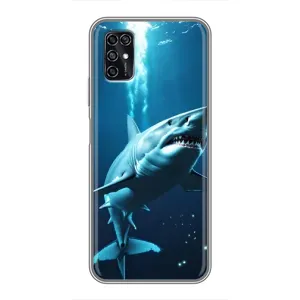 Чохол з картинкою 'Хижаки' для ZTE Blade V2020 Smart (Акула під водою)