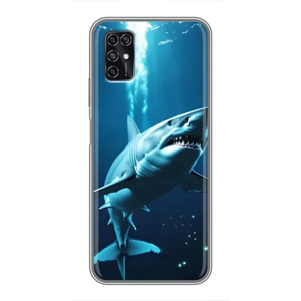 Чехол с принтом «Акула под водой» для ZTE Blade V2020 Smart