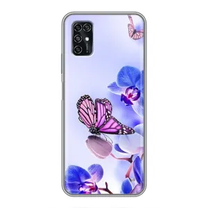Чехлы с Цветами для ZTE Blade V2020 Smart (VPrint) (Бабочка на цветочке)