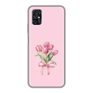 Чохол з розовим принтом для ZTE Blade V2020 Smart (Букет квітів)
