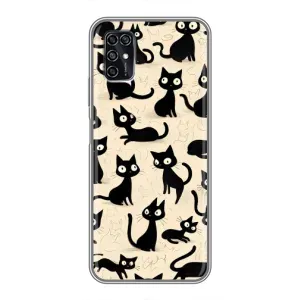 Чохол з малюнком кіт на ZTE Blade V2020 Smart (Чорні коти)