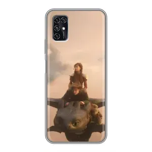 Чехол как приручить дракона на ZTE Blade V2020 Smart (Фильм дракон)
